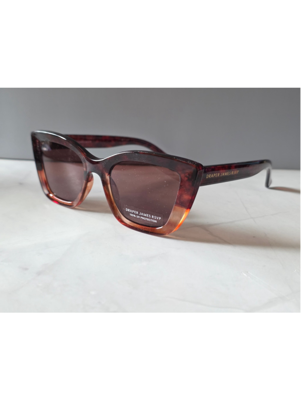 Draper James RSVP Brown Tortoise Sunglasses New w/ Case